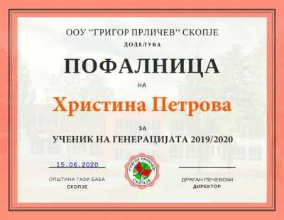 hristina petrova 2020